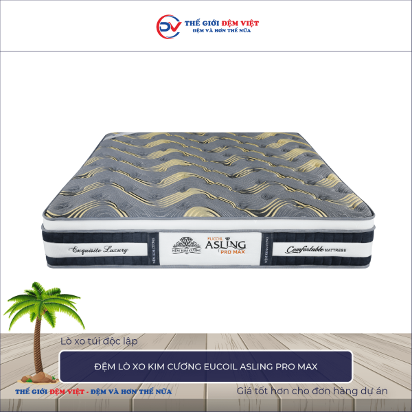 Đệm lò xo Kim Cương Eucoil Asling Pro Max 2